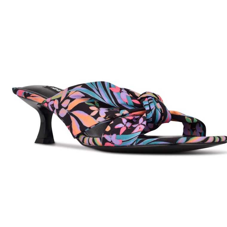 Nine West Dipa Chanclas Sandals Negras | 7180-PVORX