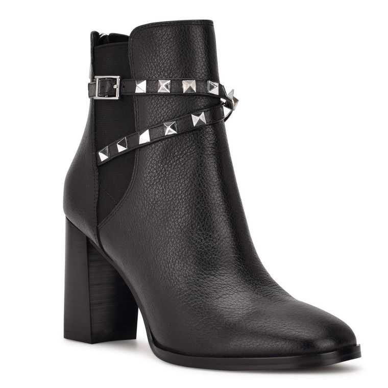 Nine West Donda Booties Negras | 5168-VXIWZ