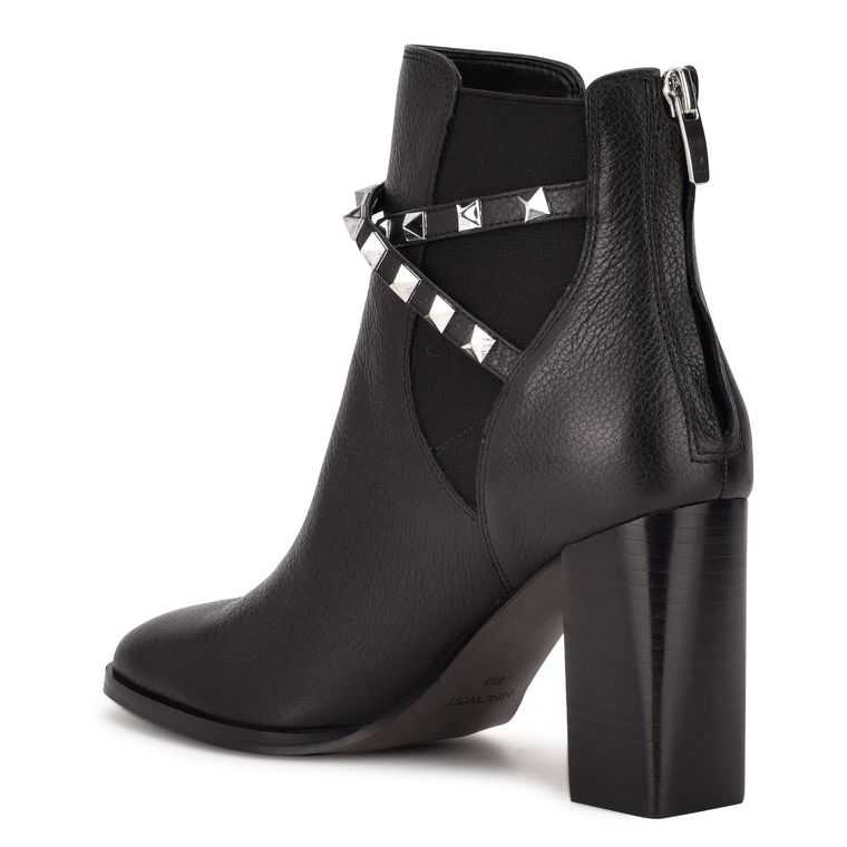 Nine West Donda Booties Negras | 5168-VXIWZ