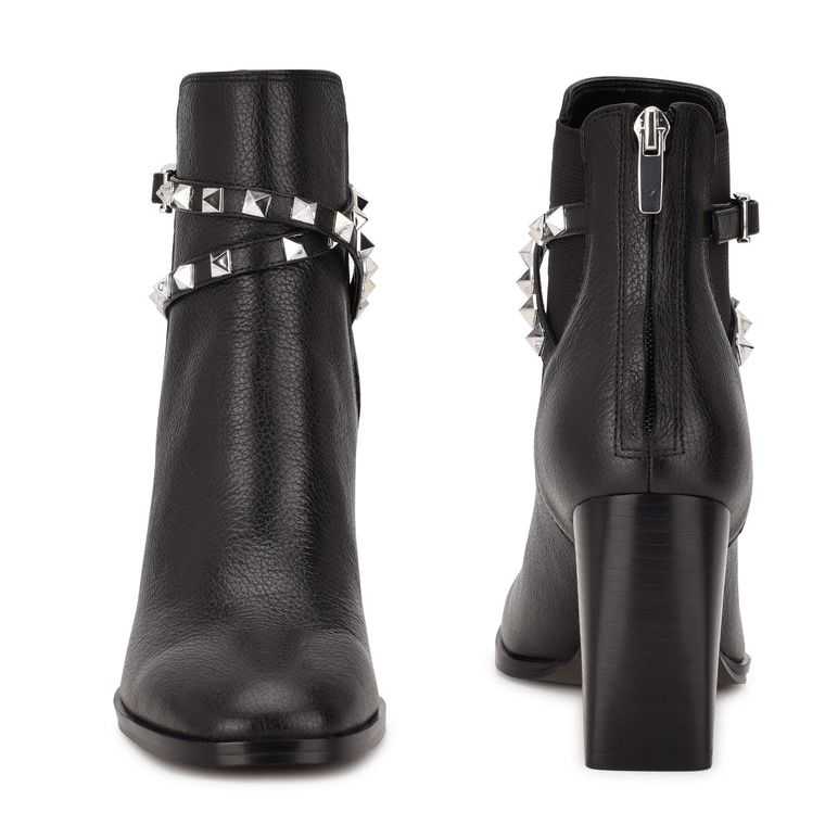 Nine West Donda Booties Negras | 5168-VXIWZ