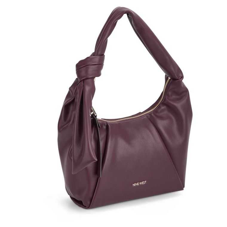 Nine West Doris Hobo Burdeos | 6278-EVJMY