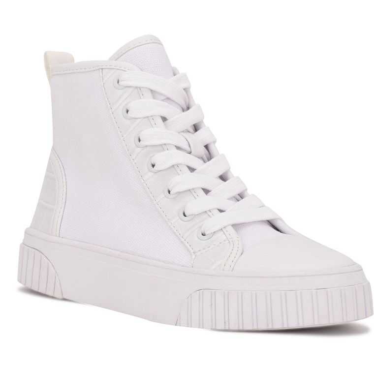 Nine West Dyiane High Top Blancas | 5712-YWUKX