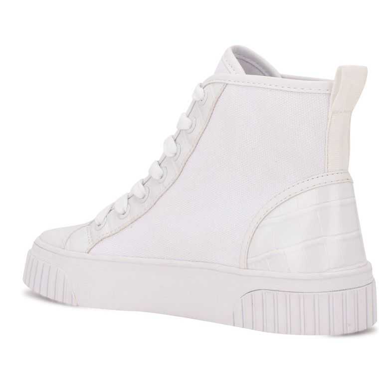 Nine West Dyiane High Top Blancas | 5712-YWUKX