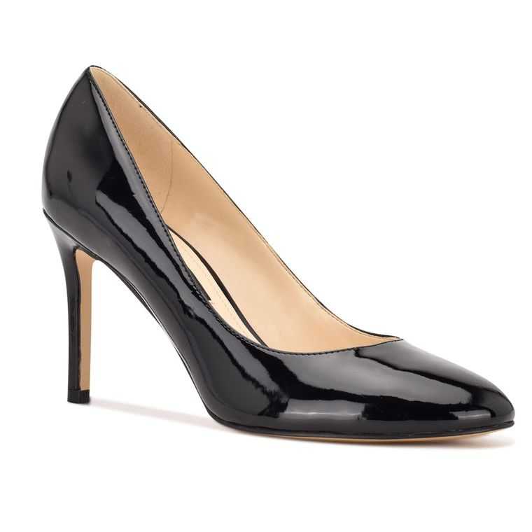 Nine West Dylan Round Puntera Pumps Negras | 1405-YKBQO