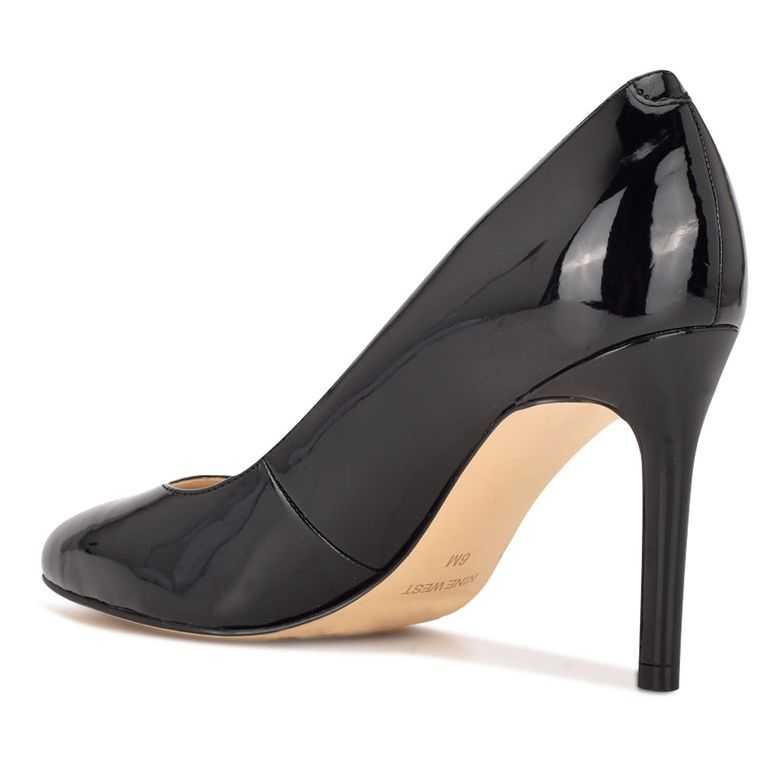 Nine West Dylan Round Puntera Pumps Negras | 1405-YKBQO