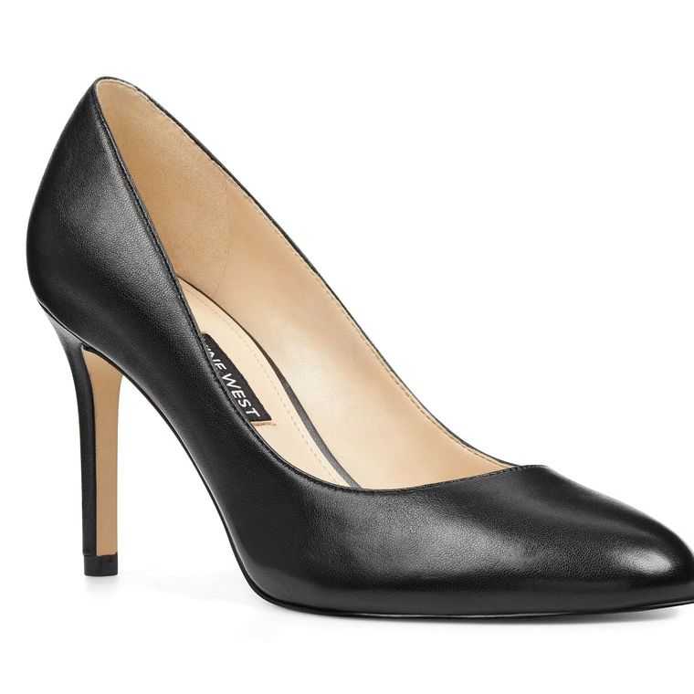 Nine West Dylan Round Puntera Pumps Negras | 2538-EOQPT