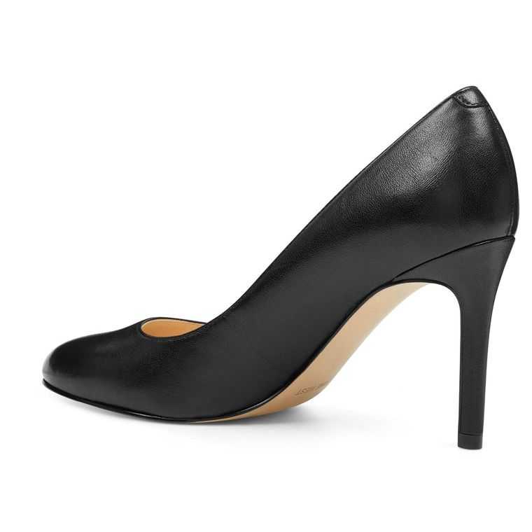 Nine West Dylan Round Puntera Pumps Negras | 2538-EOQPT