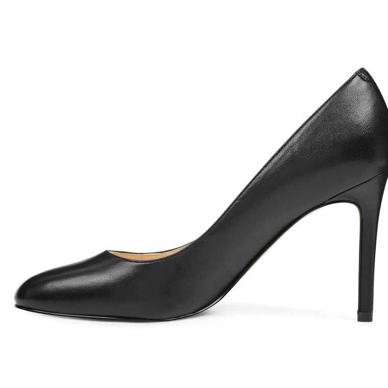 Nine West Dylan Round Puntera Pumps Negras | 2538-EOQPT