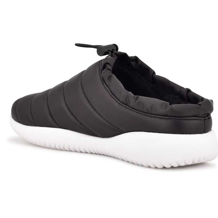 Nine West Echo Slip On Sneaker Mules Negras | 7049-HQTOG