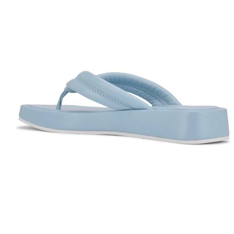 Nine West Efee Tanga Sandals Azules Claro | 5103-WEMIV