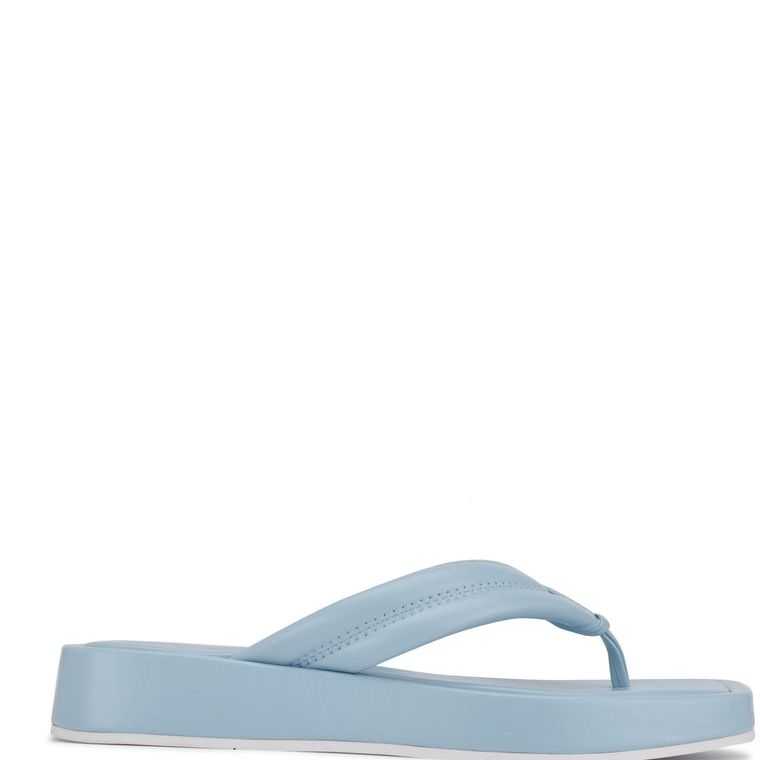 Nine West Efee Tanga Sandals Azules Claro | 5103-WEMIV