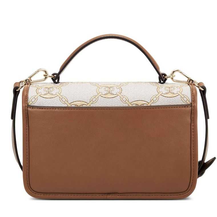 Nine West Emery Crossbody Flap Doradas Marrones | 6385-OBQHN