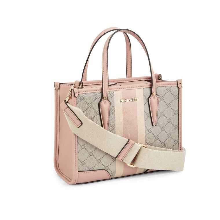 Nine West Emery Mini Tote Beige Rosas | 5301-YHOFX