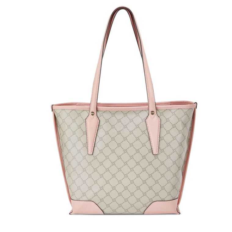 Nine West Emery Small Tote Beige Rosas | 4108-MUYCI