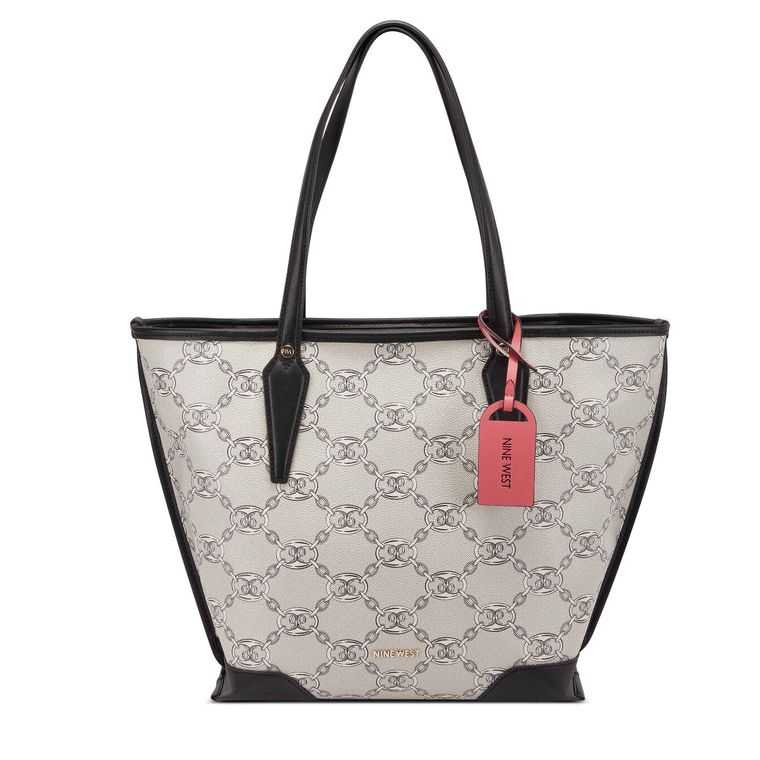 Nine West Emery Tote Negras | 6784-NHMTB