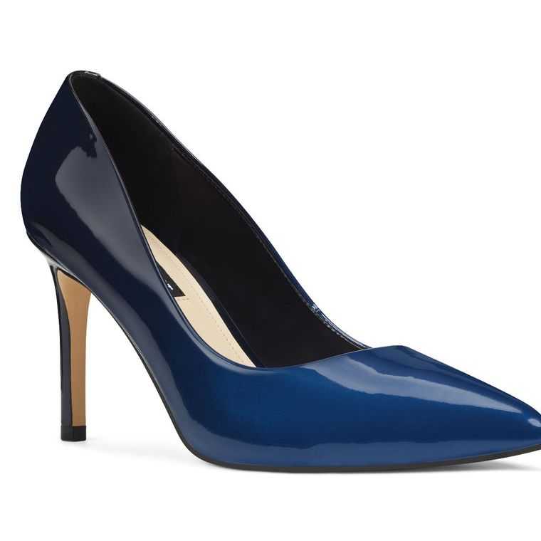 Nine West Ezra Pointy Puntera Pumps Azules Oscuro | 6795-XJWEA