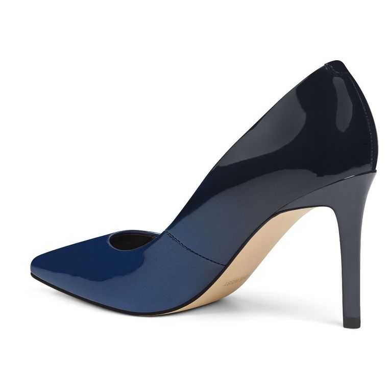 Nine West Ezra Pointy Puntera Pumps Azules Oscuro | 6795-XJWEA