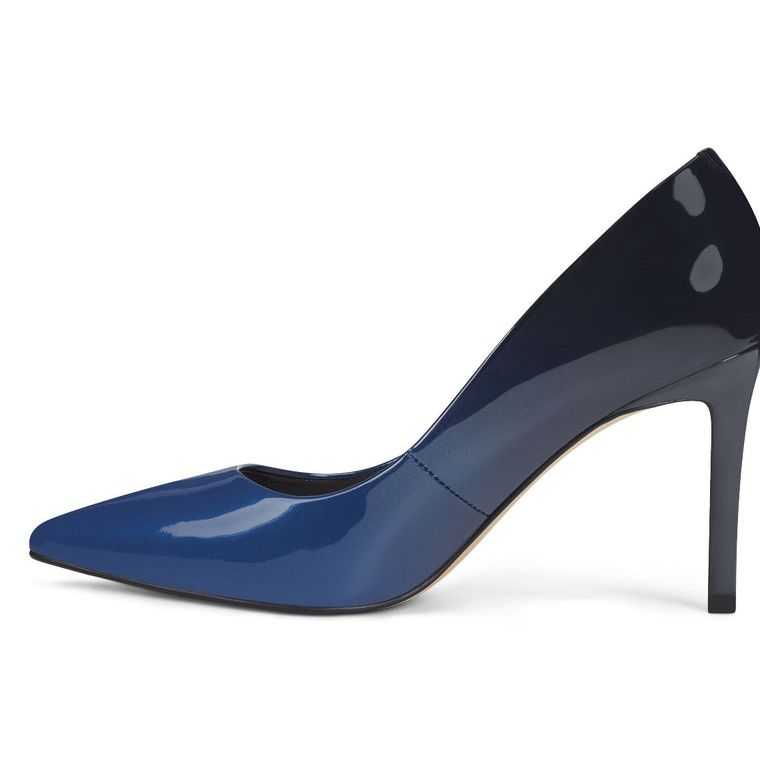 Nine West Ezra Pointy Puntera Pumps Azules Oscuro | 6795-XJWEA