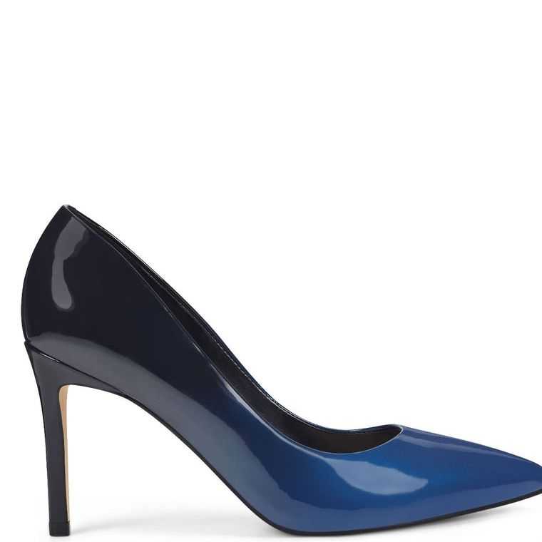 Nine West Ezra Pointy Puntera Pumps Azules Oscuro | 6795-XJWEA