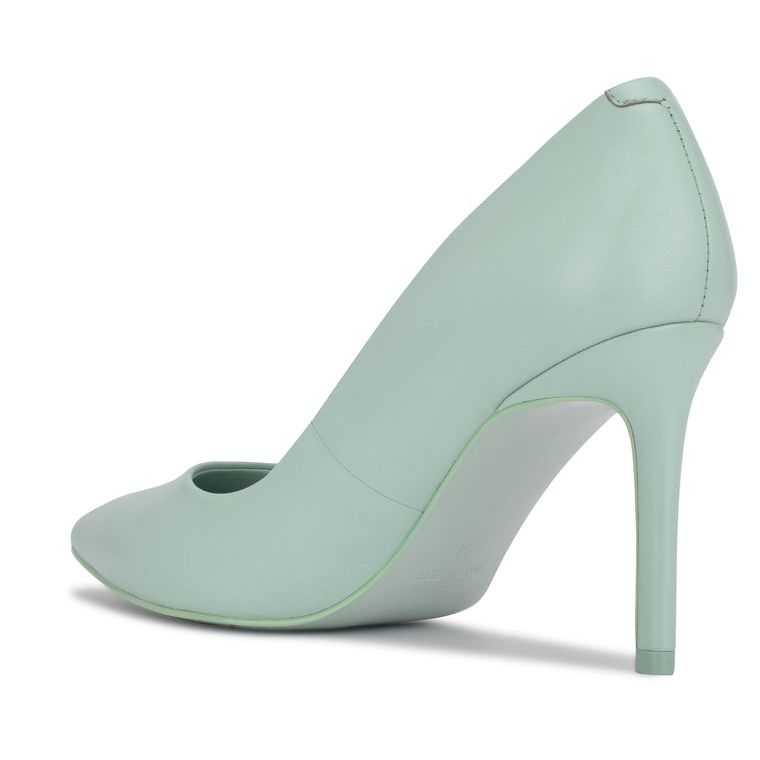 Nine West Ezra Pointy Puntera Pumps Verde Menta | 1762-ZYJXL