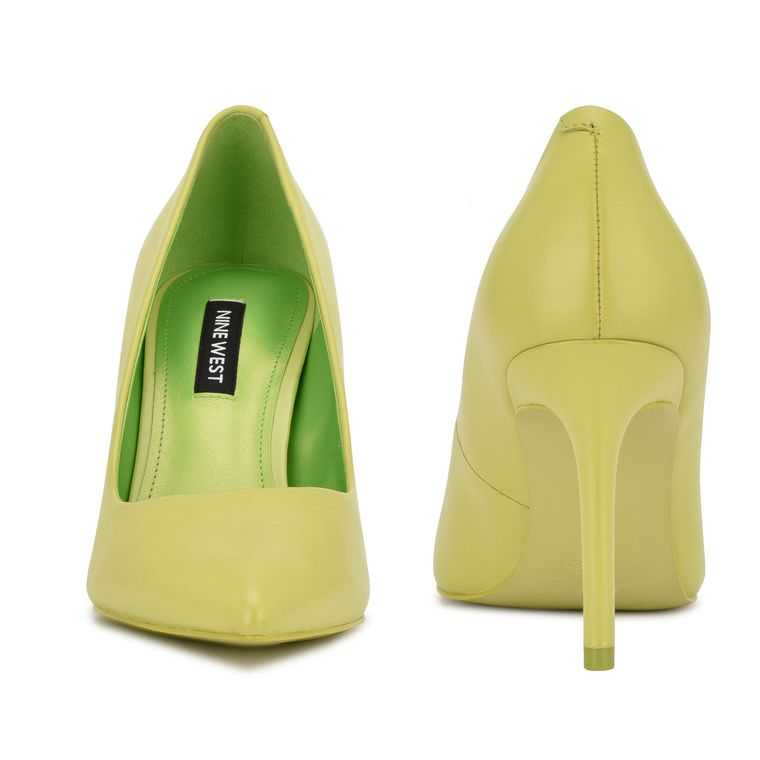 Nine West Ezra Pointy Puntera Pumps Verde Claro | 6571-STMIP