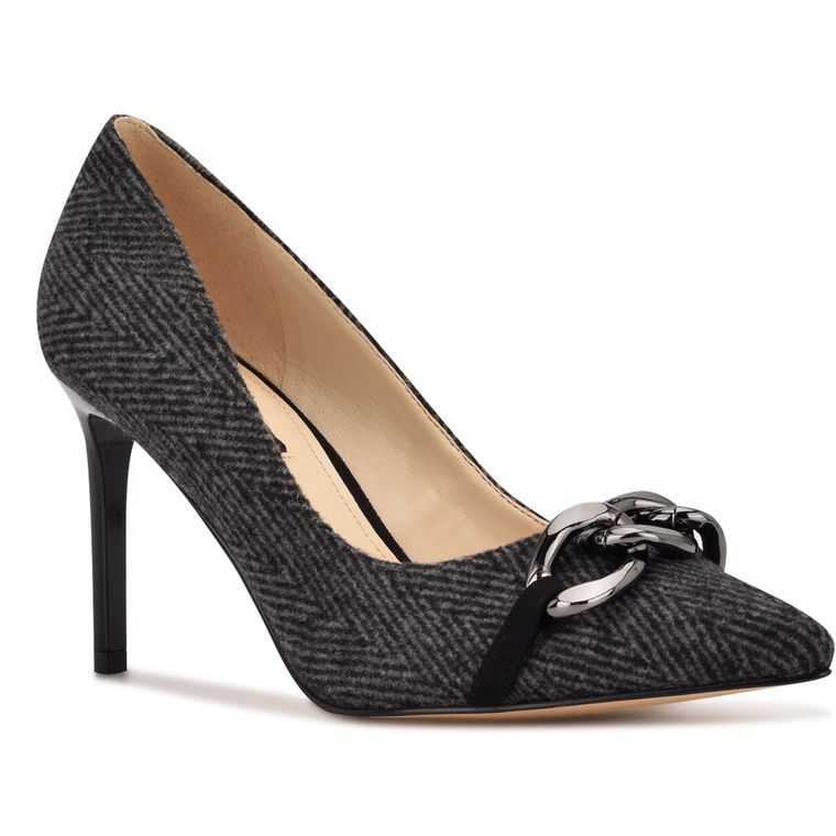 Nine West Ezzie Pointy Puntera Pumps Gris | 4721-BJARF