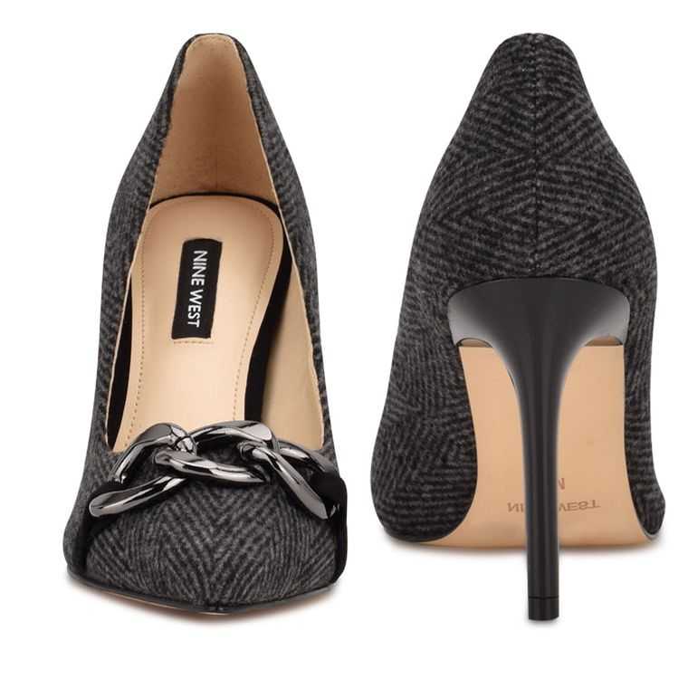 Nine West Ezzie Pointy Puntera Pumps Gris | 4721-BJARF