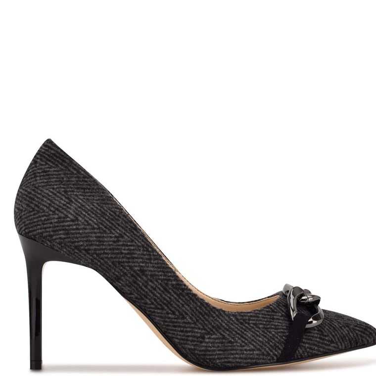 Nine West Ezzie Pointy Puntera Pumps Gris | 4721-BJARF