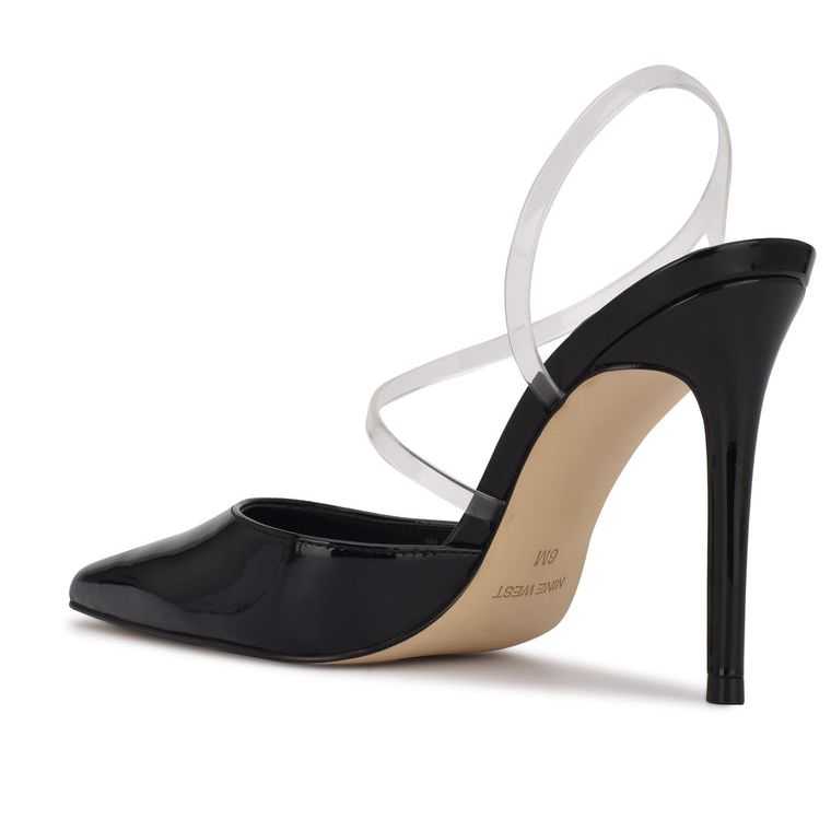 Nine West Fames Destalonadas Pumps Negras | 3482-DOHTE