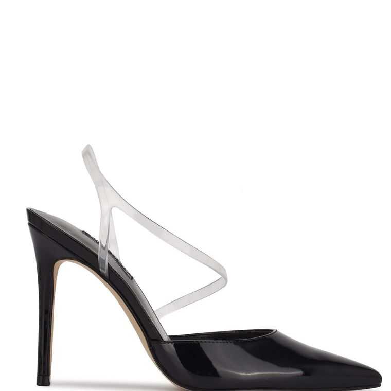 Nine West Fames Destalonadas Pumps Negras | 3482-DOHTE