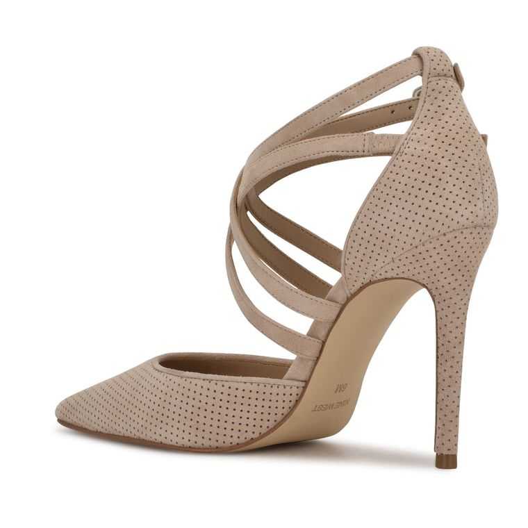 Nine West Festa Pointy Puntera Pumps Beige | 1578-WEBVY