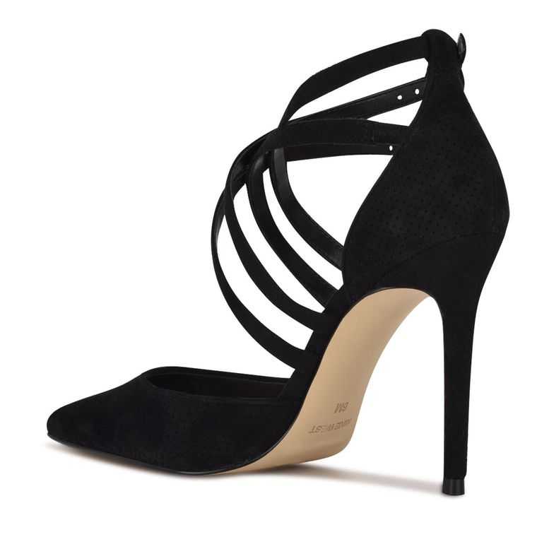 Nine West Festa Pointy Puntera Pumps Negras | 6537-QMWUL