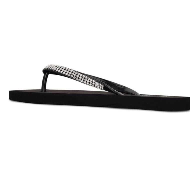 Nine West Flips Tanga Negras | 4203-DPAVN