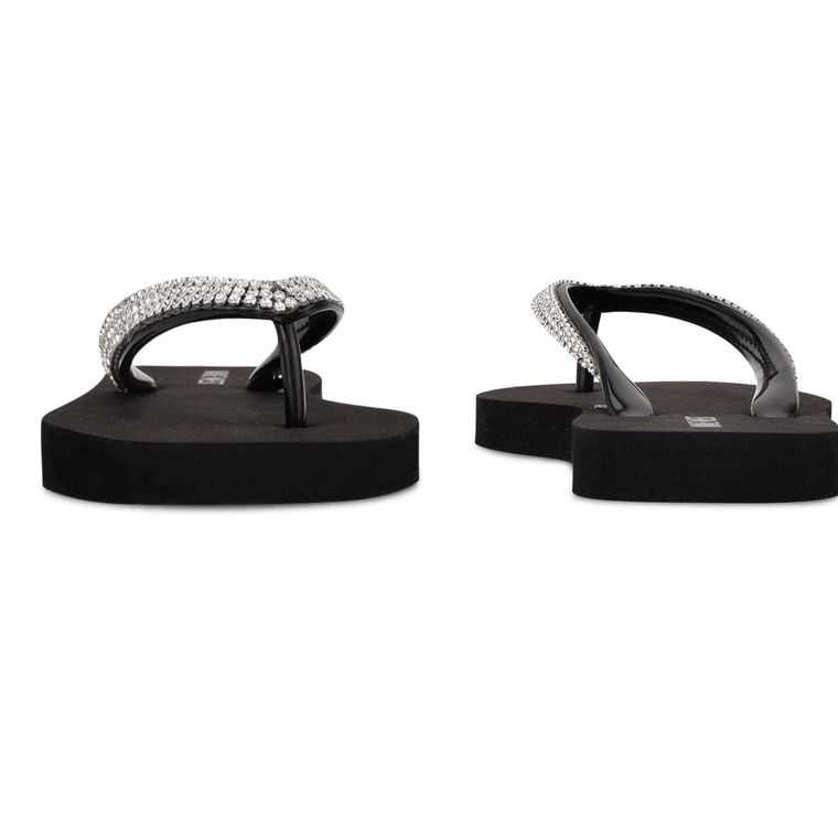 Nine West Flips Tanga Negras | 4203-DPAVN