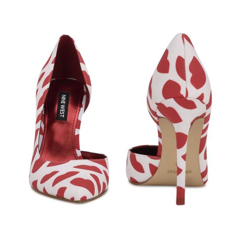 Nine West Folowe d'Orsay Pointy Puntera Pumps Rojas | 4319-LUBEH