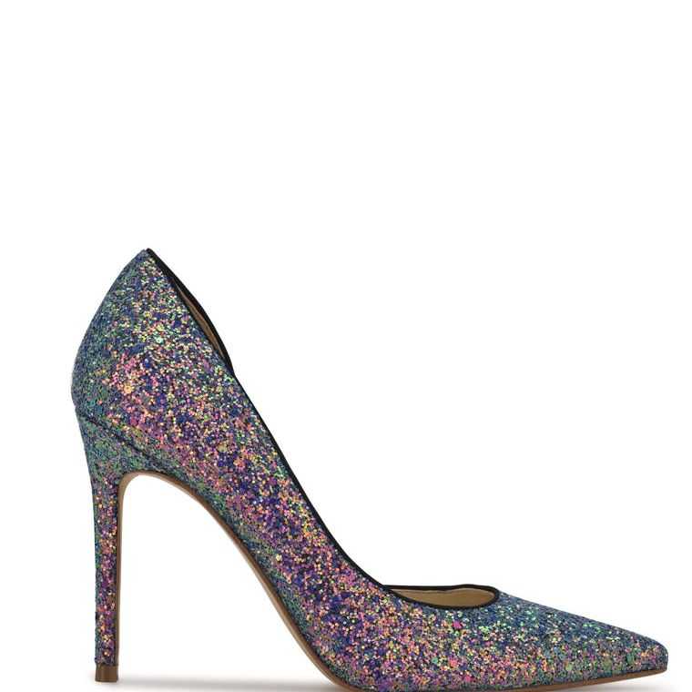 Nine West Folowe d\'Orsay Pointy Puntera Pumps Moradas Multicolor | 5137-BIHOQ