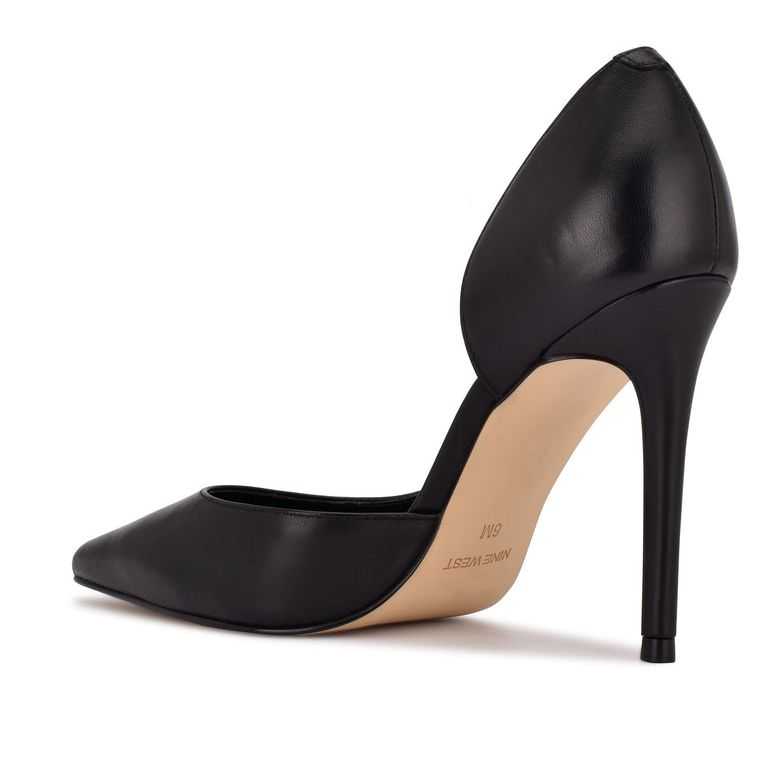 Nine West Folowe d'Orsay Pointy Puntera Pumps Negras | 5619-WQMCR