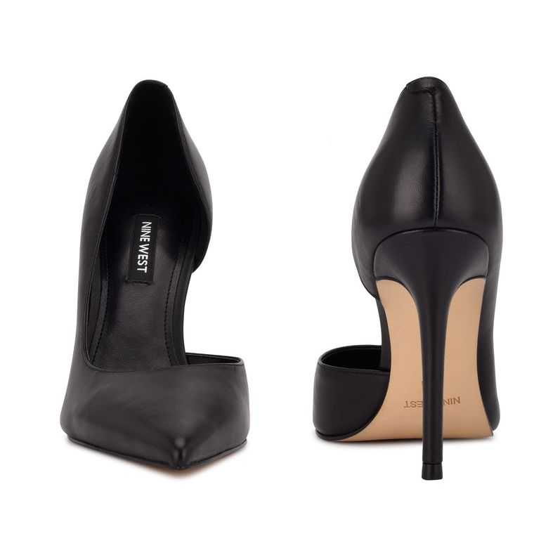 Nine West Folowe d'Orsay Pointy Puntera Pumps Negras | 5619-WQMCR