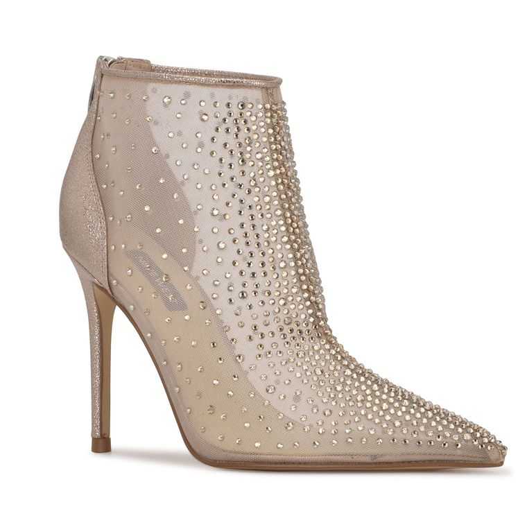 Nine West Fornow Vestido Booties Beige | 2943-USRDE