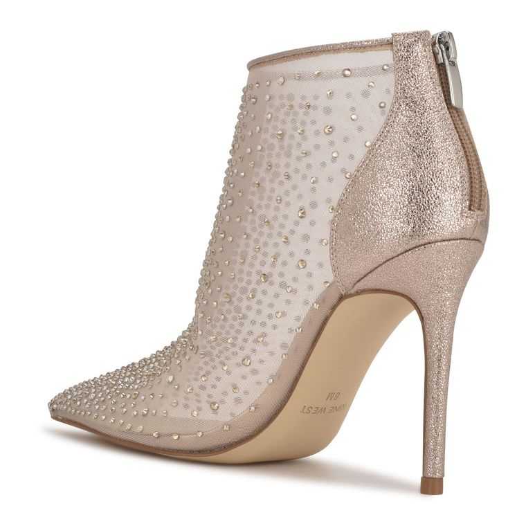 Nine West Fornow Vestido Booties Beige | 2943-USRDE