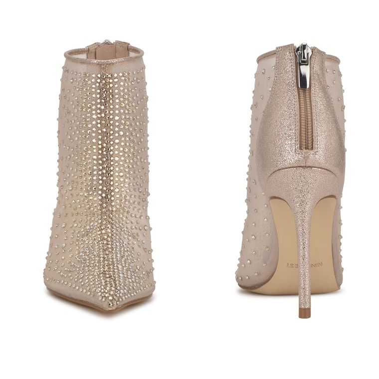 Nine West Fornow Vestido Booties Beige | 2943-USRDE