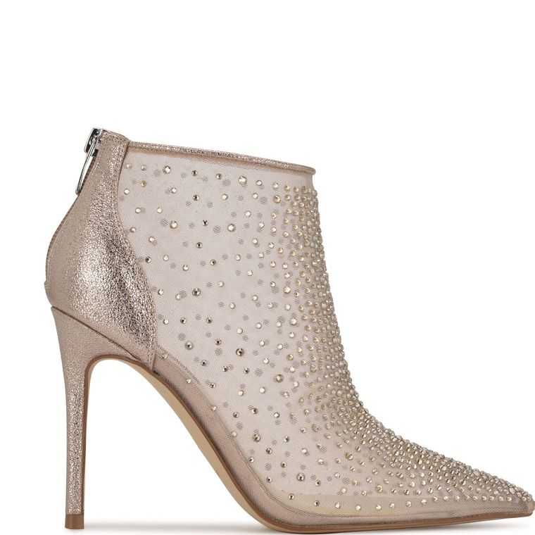 Nine West Fornow Vestido Booties Beige | 2943-USRDE