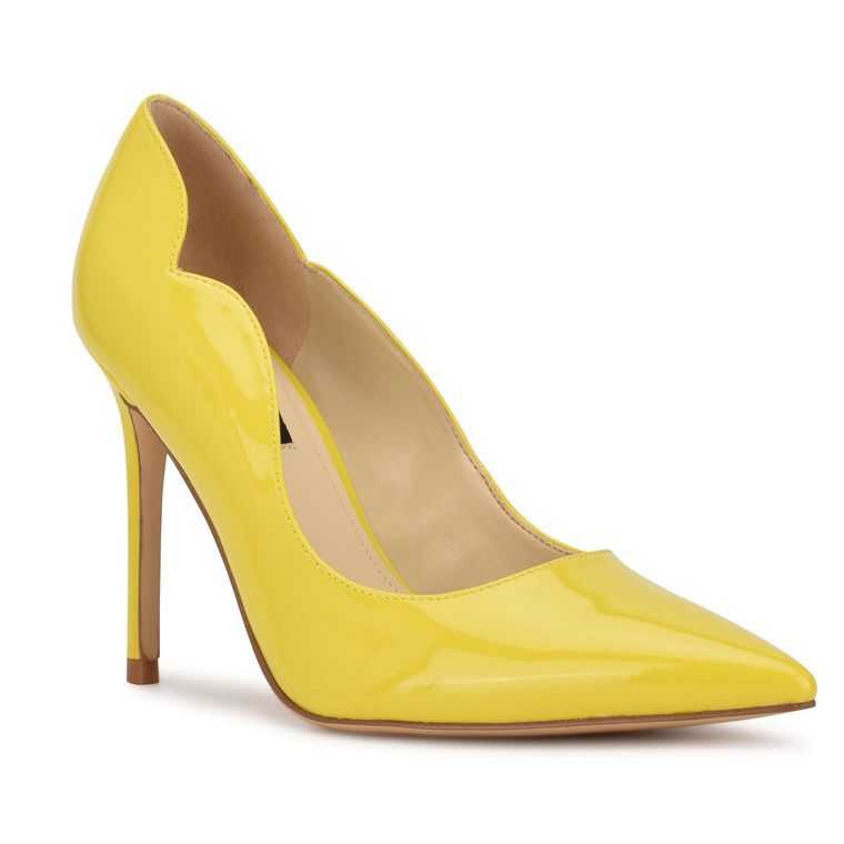 Nine West Foxy Pointy Puntera Pumps Amarillo | 0364-LFOJV