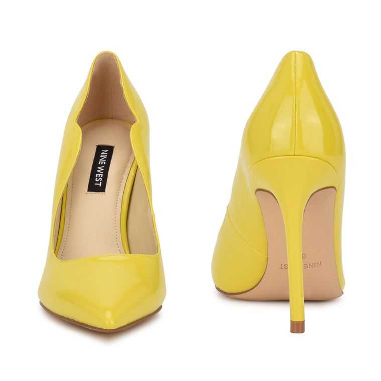 Nine West Foxy Pointy Puntera Pumps Amarillo | 0364-LFOJV