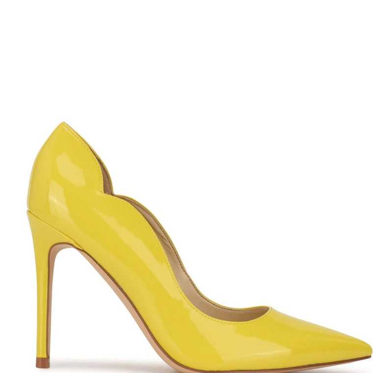 Nine West Foxy Pointy Puntera Pumps Amarillo | 0364-LFOJV