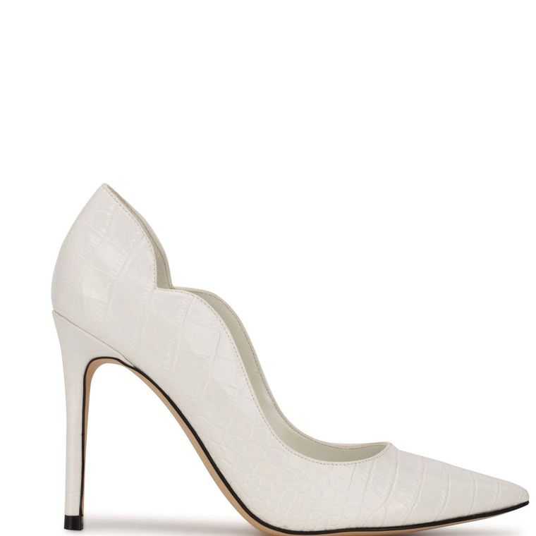 Nine West Foxy Pointy Puntera Pumps Blancas | 1736-HWNMI