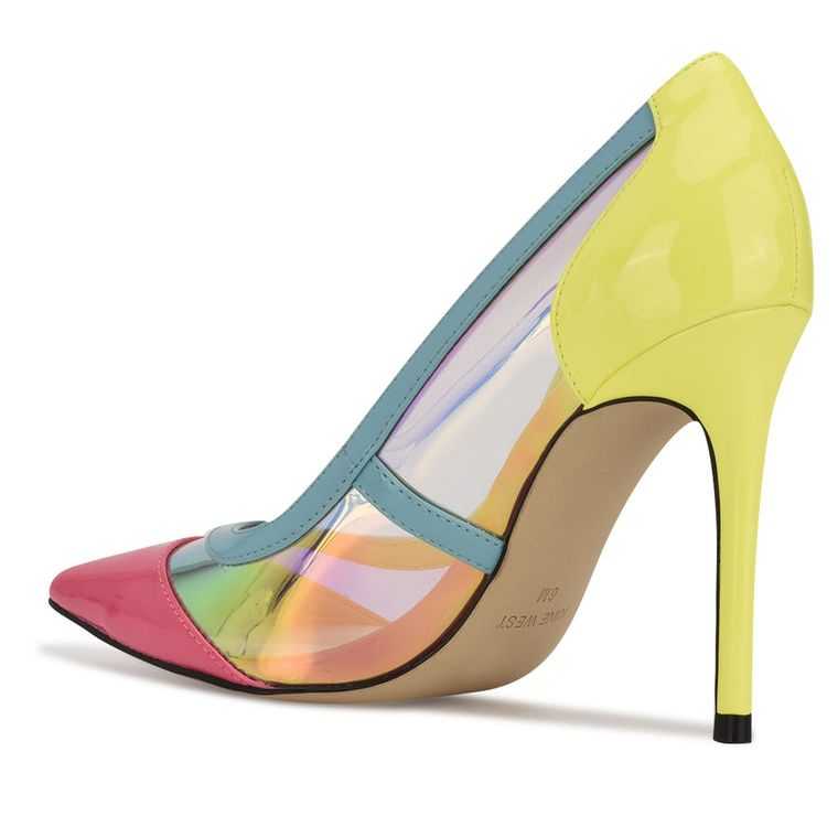 Nine West Francy Pointy Puntera Pumps Multicolor | 4921-XBJKN