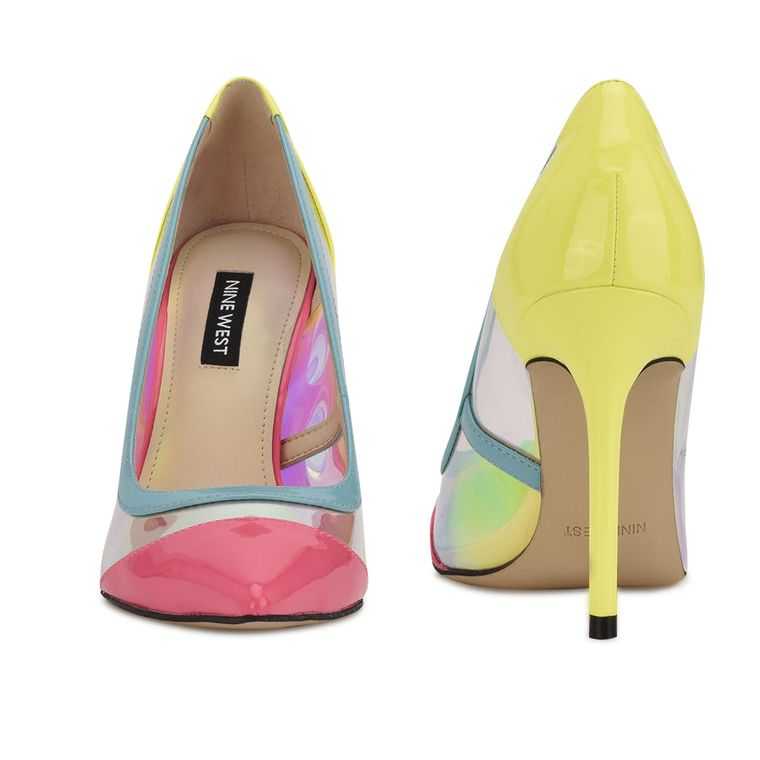 Nine West Francy Pointy Puntera Pumps Multicolor | 4921-XBJKN