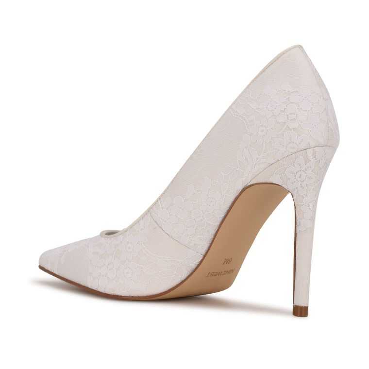 Nine West Fresh Pointy Puntera Pumps Blancas | 0497-LQUNZ