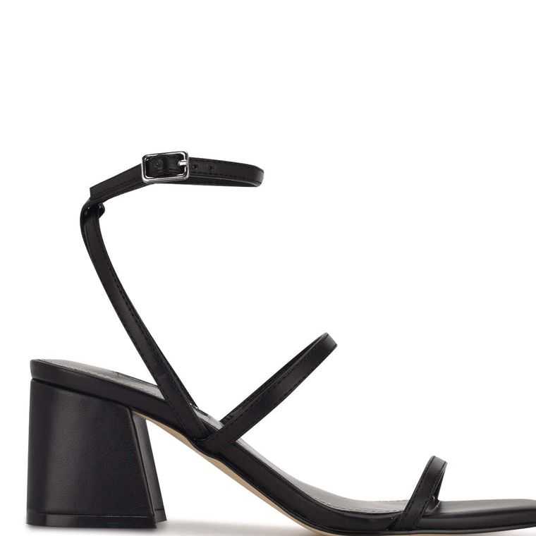 Nine West Gali Block Chanclas Sandals Negras | 6095-DIFPZ